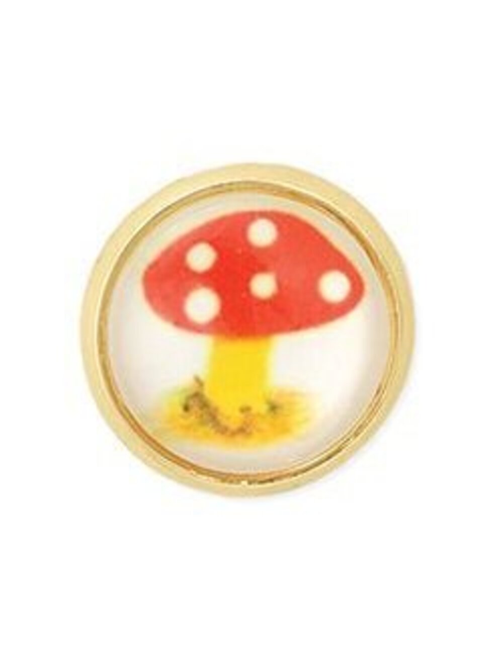 Toadstool Tales Mushroom Print Post Earrings